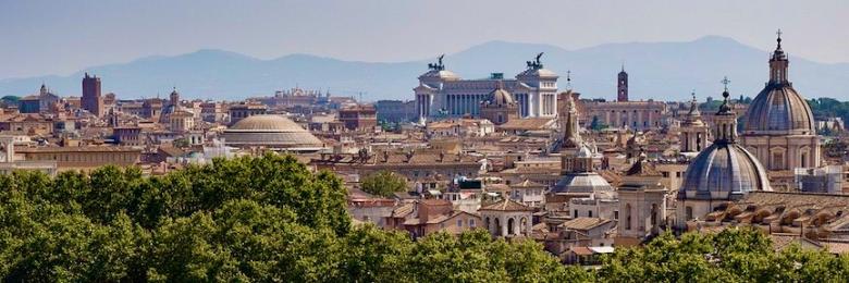 Panoramic photograph of Rome for UGA STudy Abroad