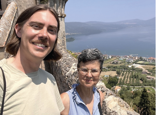 Current UGA in Rome director Andres Matlock (left) and former UGA in Rome director Elena Bianchelli (right)