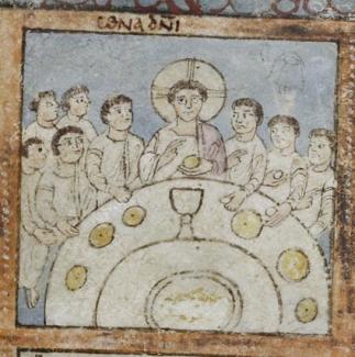 The Last Supper from the Saint Augustine Gospels